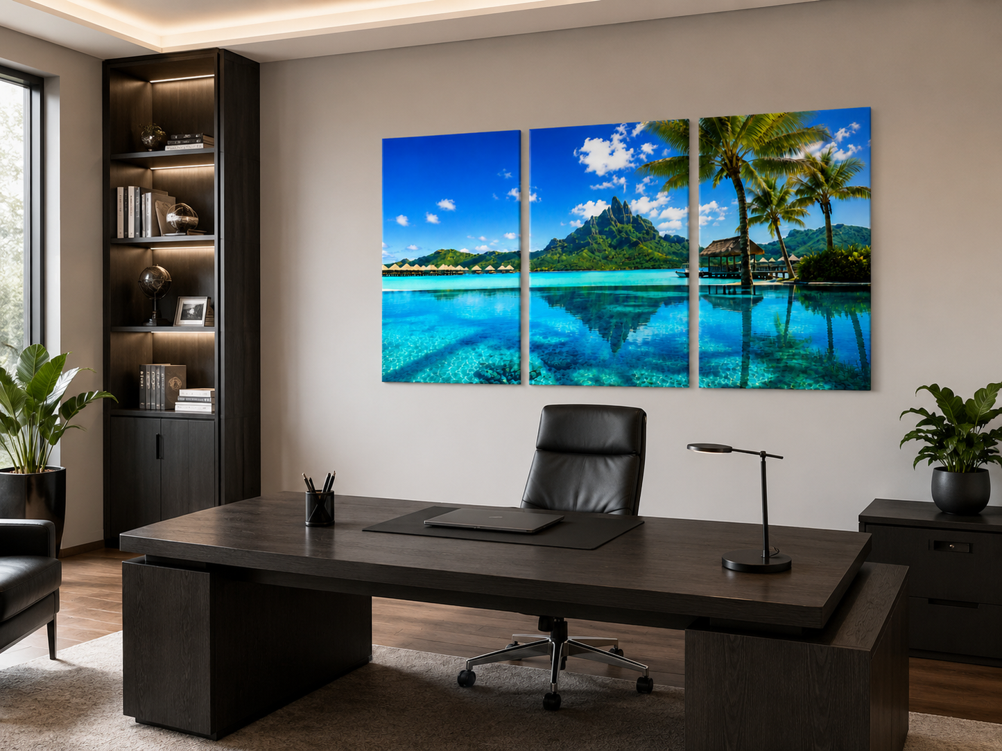 Tropical Escapes - Bora Bora 3-Panel Canvas Wall Art