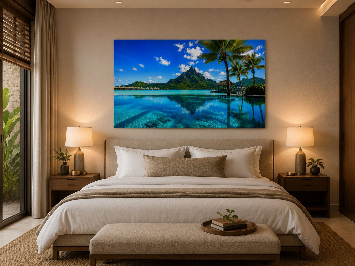 Tropical Escapes - Bora Bora Single Panel Canvas Wall Art