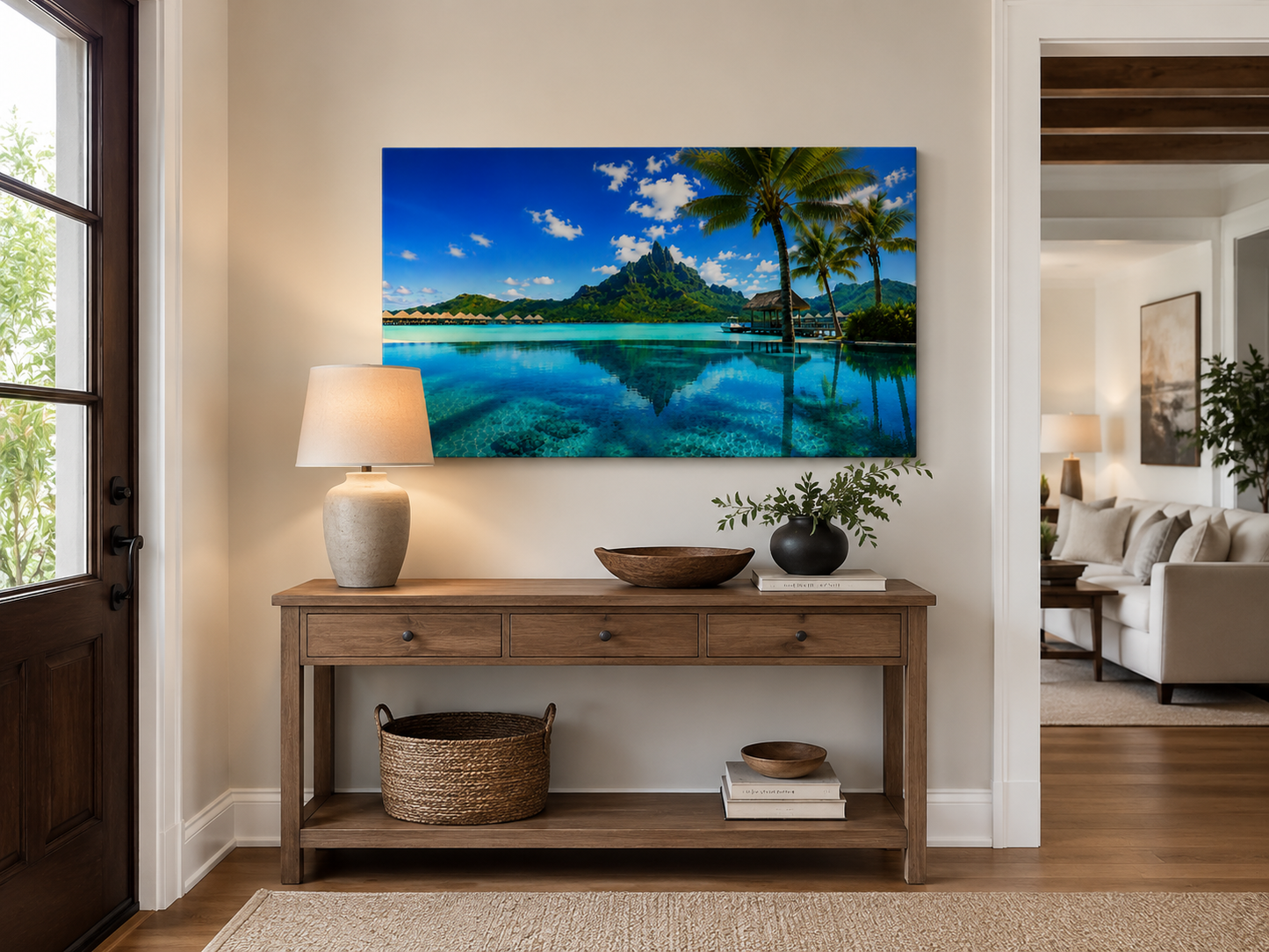 Tropical Escapes - Bora Bora Single Panel Canvas Wall Art