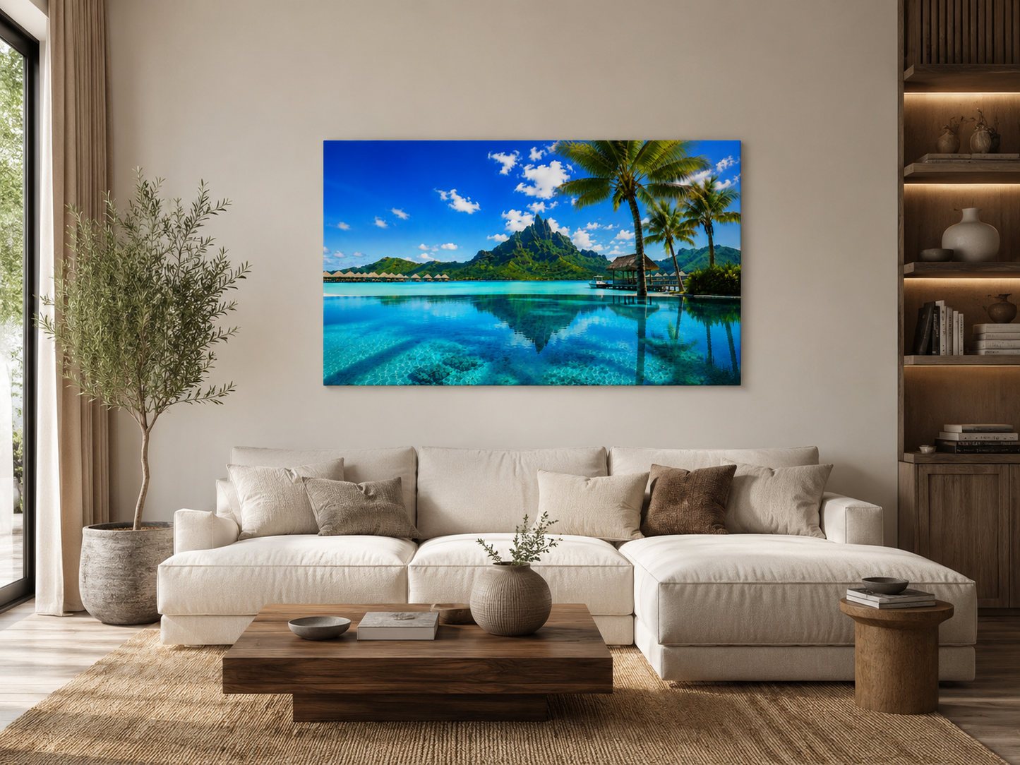 Tropical Escapes - Bora Bora Single Panel Canvas Wall Art