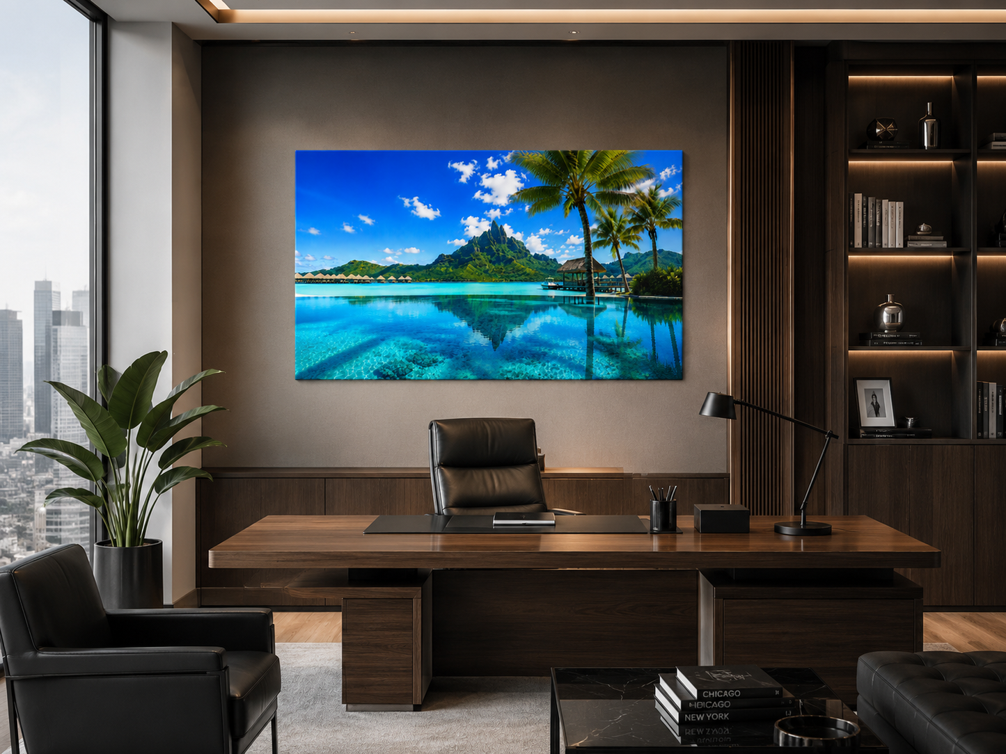 Tropical Escapes - Bora Bora Single Panel Canvas Wall Art
