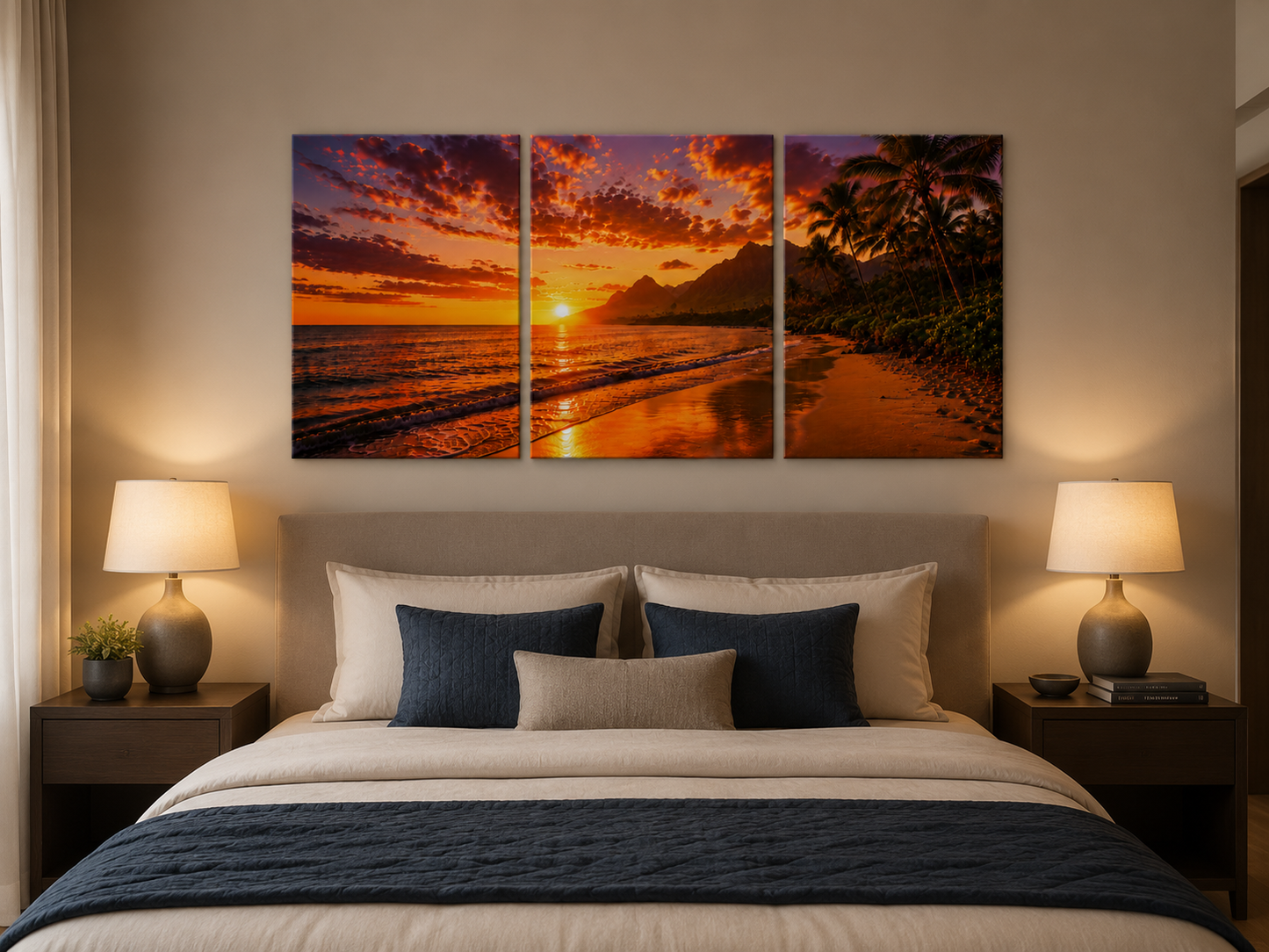 Tropical Escapes - Hawaii 3-Panel Canvas Wall Art