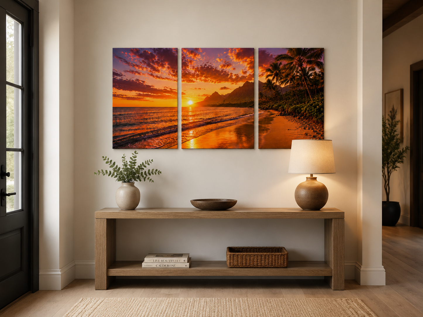 Tropical Escapes - Hawaii 3-Panel Canvas Wall Art