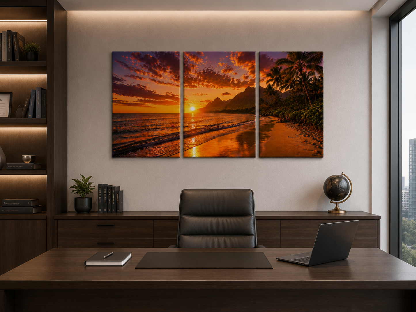 Tropical Escapes - Hawaii 3-Panel Canvas Wall Art