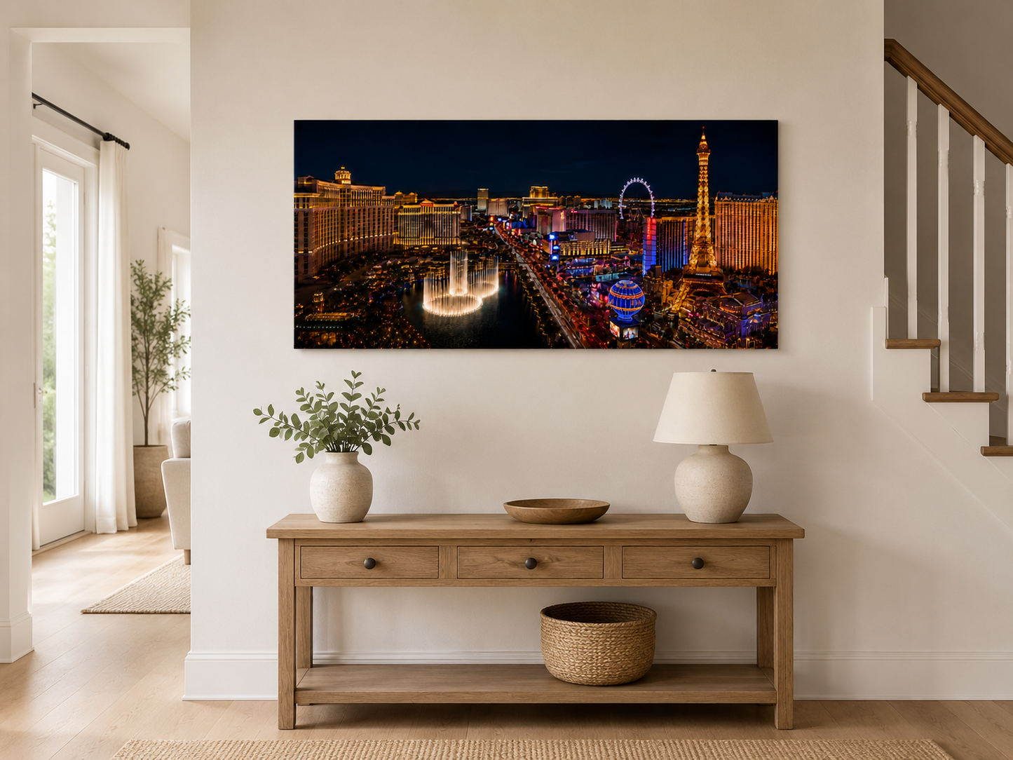 Iconic Skylines - Las Vegas Single Panel Canvas Wall Art
