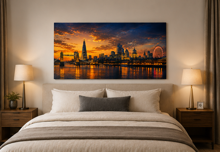 Iconic Skylines - London Single Panel Canvas Wall Art