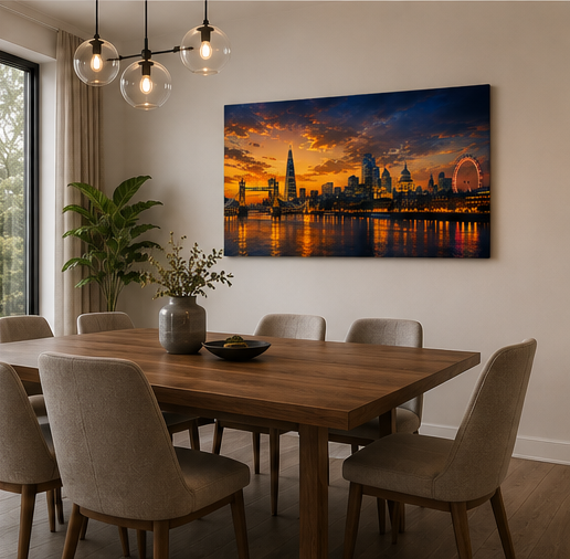 Iconic Skylines - London Single Panel Canvas Wall Art
