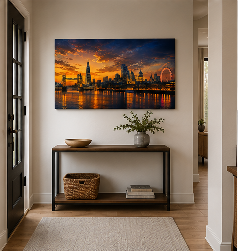 Iconic Skylines - London Single Panel Canvas Wall Art