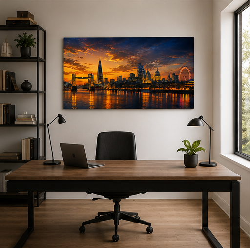 Iconic Skylines - London Single Panel Canvas Wall Art