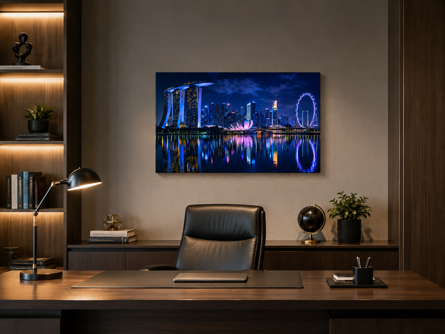 Iconic Skylines - Singapore Single Panel Canvas Wall Art